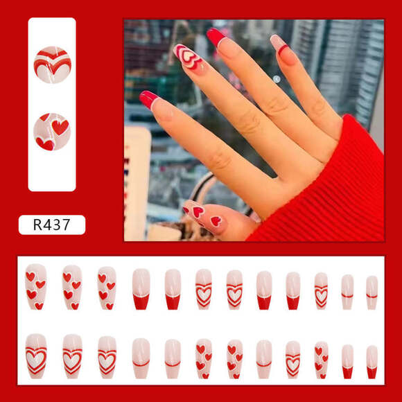 Be My Valentine Press On Nail Set - Picture 1 of 2
